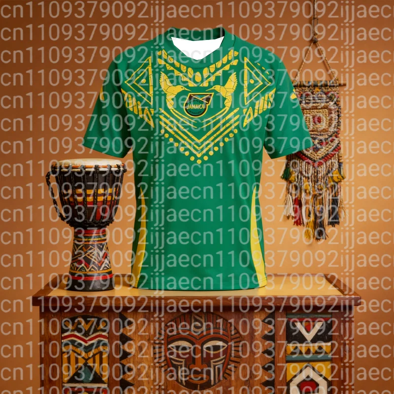 Maillot de football domicile Jamaïque le plus vendu – Tenue respirante à séchage rapide pour l'été, idéale pour l'entraînement et le quotidien, parfait pour les tenues assorties en famille