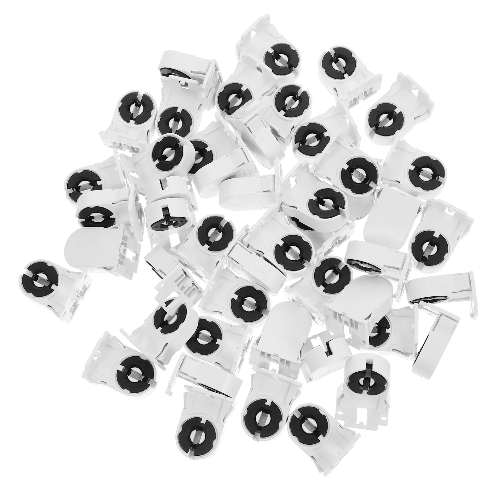 50 pièces support de lampe Tube Fluorescent support de douille de lumière support de Tube de lampe support de lumière adaptateur de lumière Base de lampe pièces de lampe