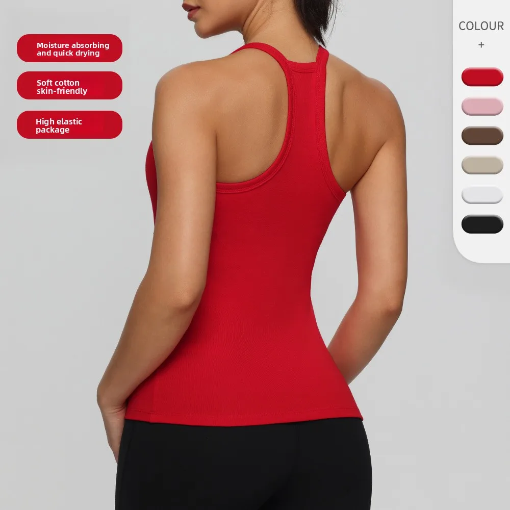 Soutien-gorge de sport de yoga avec armatures pour le soutien du dos, respirant, adapté au Pilates, fitness, style de vêtements de sport, soutien-gorge de sport en forme de V pour femmes