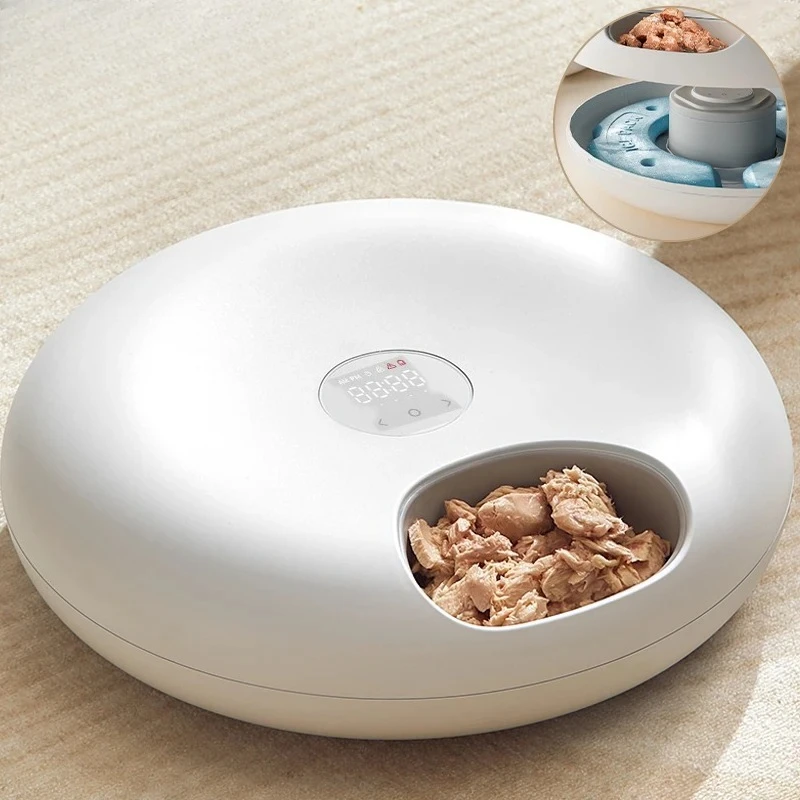 Distributeur automatique de nourriture pour animaux de compagnie, distributeur intelligent de nourriture pour chats, pour nourriture humide et sèche, distributeur de croquettes, accessoires, distributeur automatique pour chat