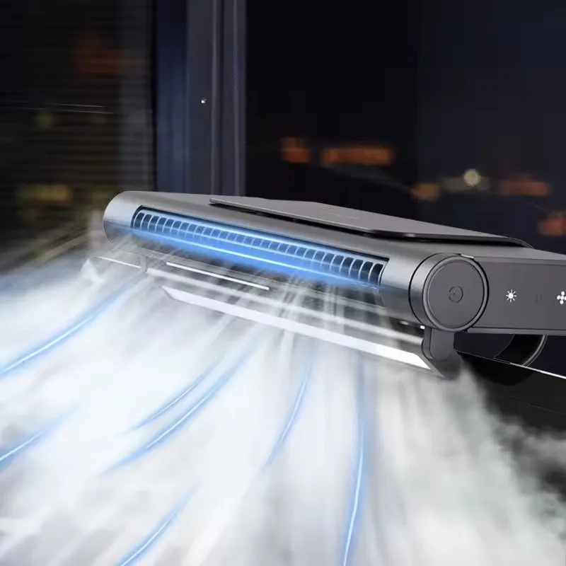 Ventilateur de climatisation portable USB, ventilateur de tour de bureau, ventilateur suspendu pour écran d