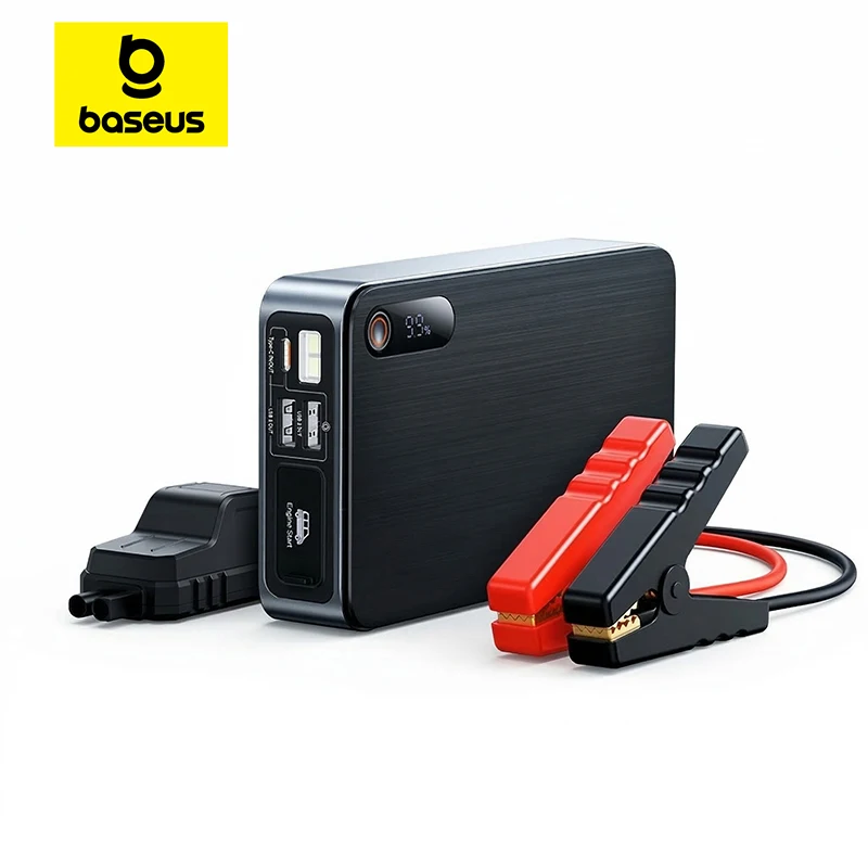 Basesu Démarreur de Voiture Portable 1200A 12000mAh, Dispositif de Démarrage d