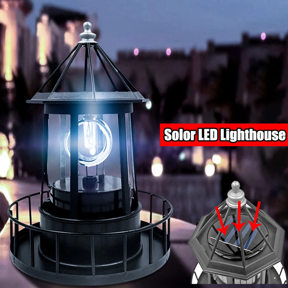 Lampe solaire rotative à LED, lampes solaires de jardin, décoration de jardin extérieure, lanterne pour allée, patio, jardin, cour