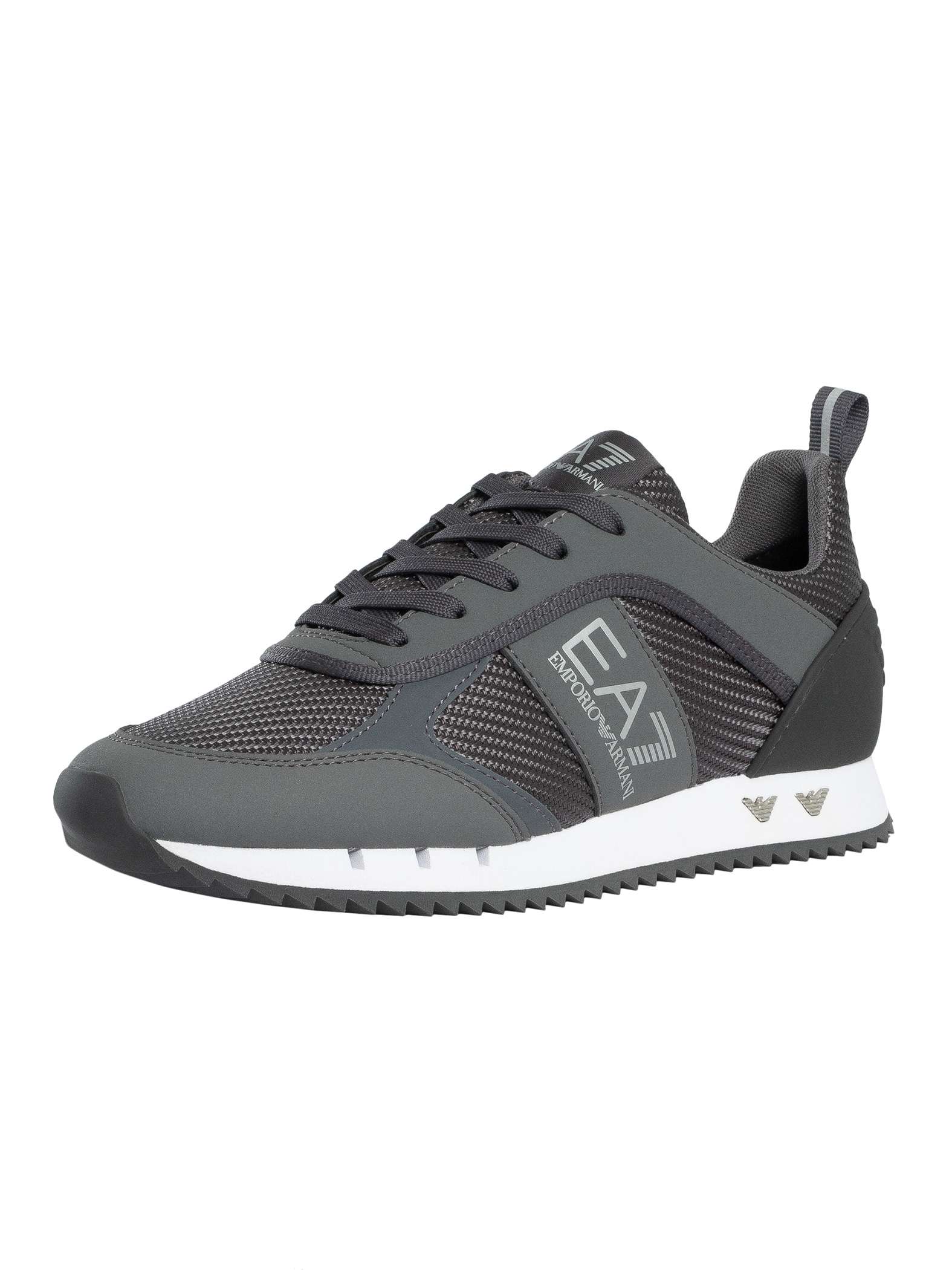 EA7 Sneaker Aus Mesh Mit Logo, Grau 42,5 EU/IT
