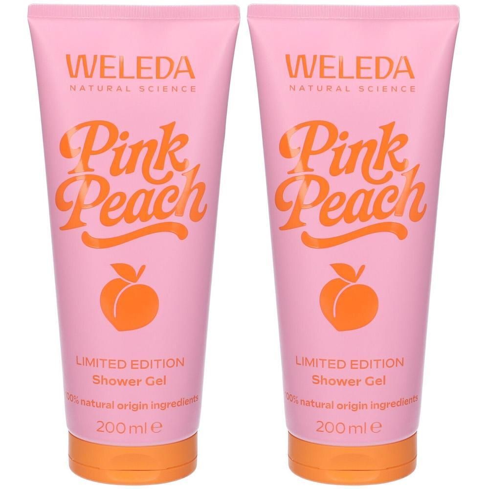 Weleda Pink Peach Gel Doccia Rinfrescante 2x200 ml