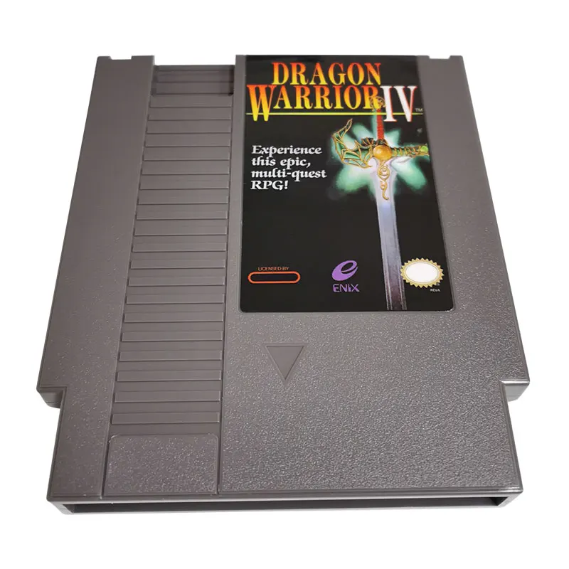 8 Bit Game Card 72 Pins Dragon Warrior IV NTSC And Pal Version Cartridge Video Game For NES