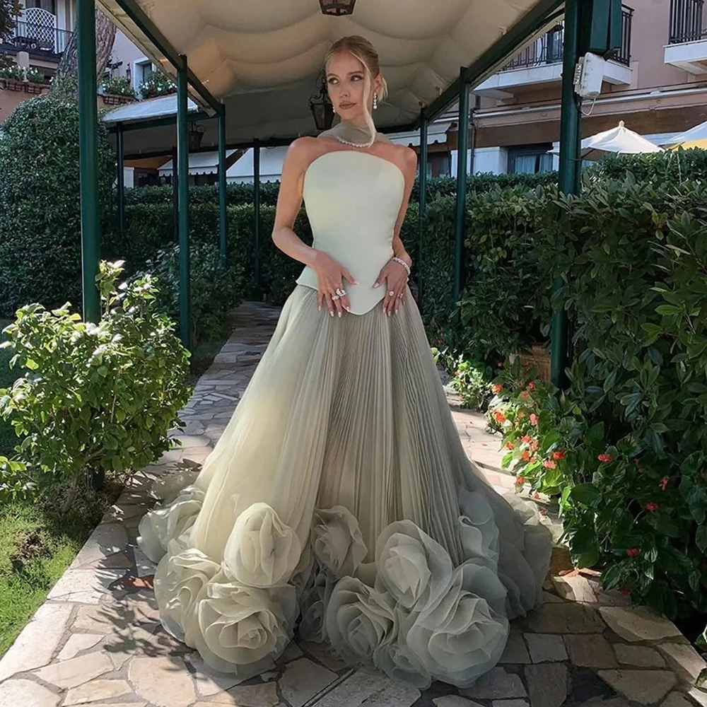 Elegant Sexy A-Line Women Evening Dresses Minimally Sleeveless Backless Prom Gowns Banquet فساتين للمناسبات ال