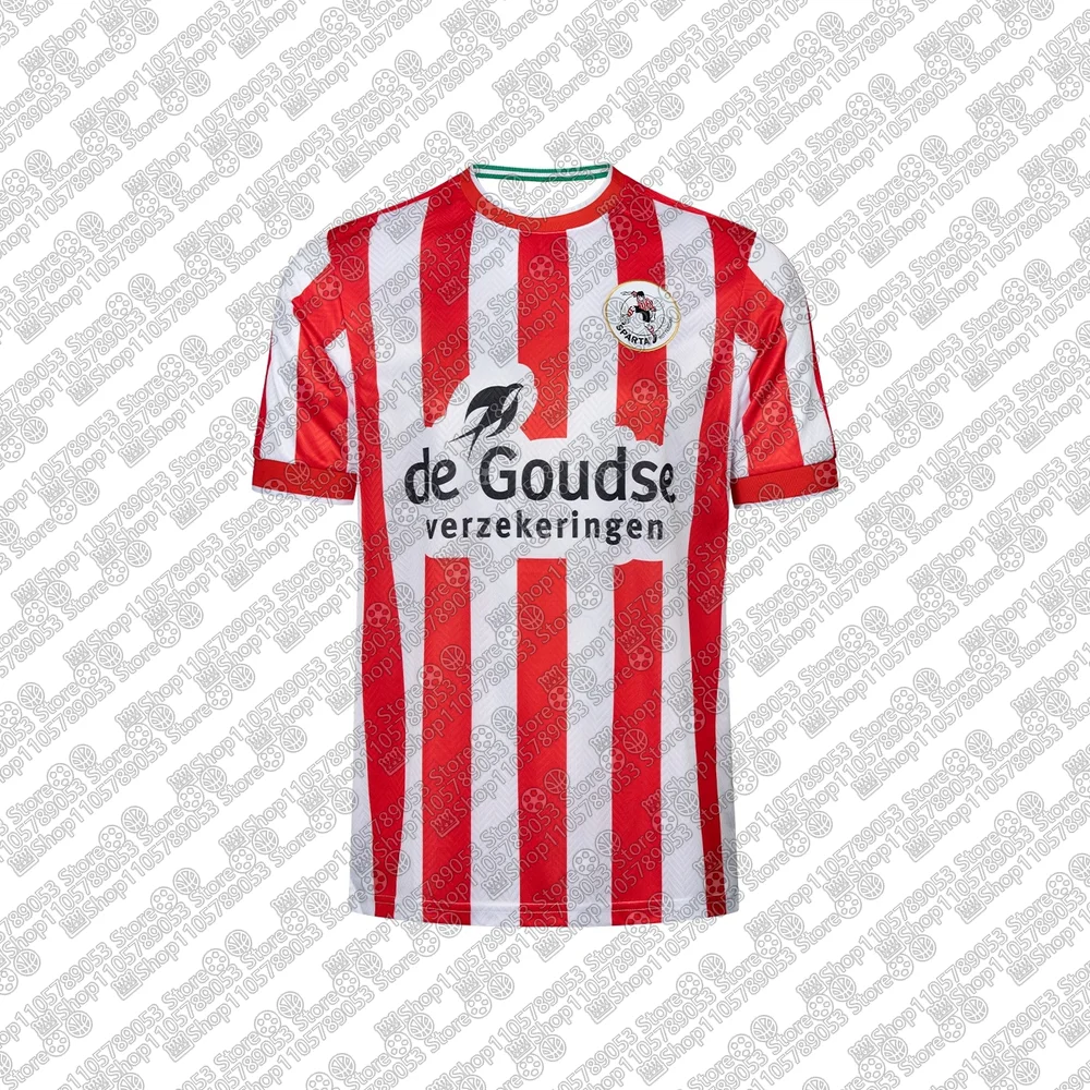 2026-27 Maillot de football à séchage rapide pour hommes, enfants et garçons, domicile et extérieur, respirant, S-Sparta Sport R-Rotterdam, cadeaux