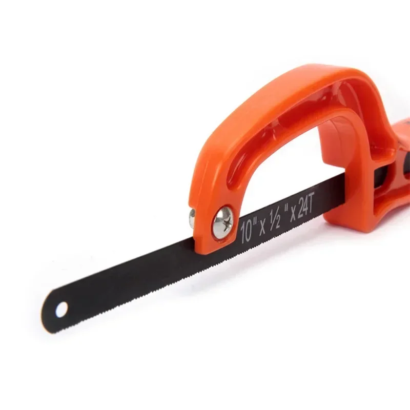 1PC Mini scie rouge réglable scie à métaux scie à bois Portable scie à main poignée en plastique outil à main outils à main de jardin