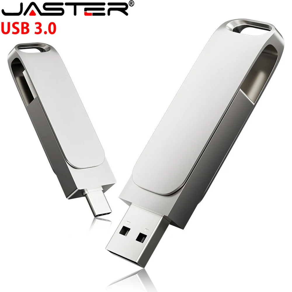 Clé USB 3.0 Type-C, clé USB 3.0 haute vitesse 128 Go, clé USB OTG 64 Go, clé USB-C, mini clé USB en métal, clé USB 32 Go, clé USB 16 Go