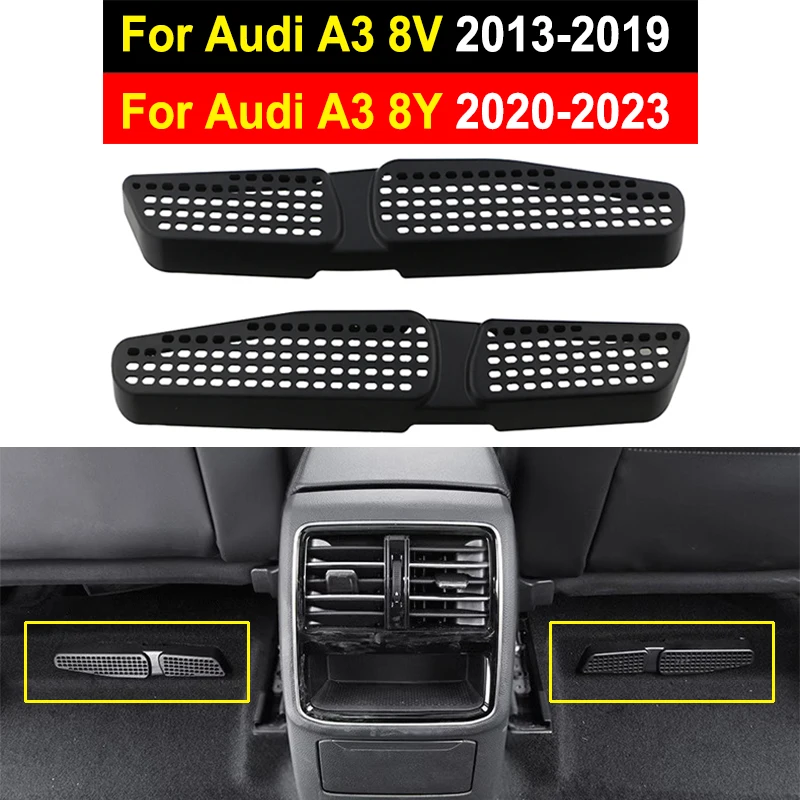 Couvercle de Ventilation de Voiture pour Audi A3, 8V, 2013, 2014, 2015, 2016, 2017, 2018, Audi A3, 8Y Sportback, Siège Arrière, Sortie de Climatisation