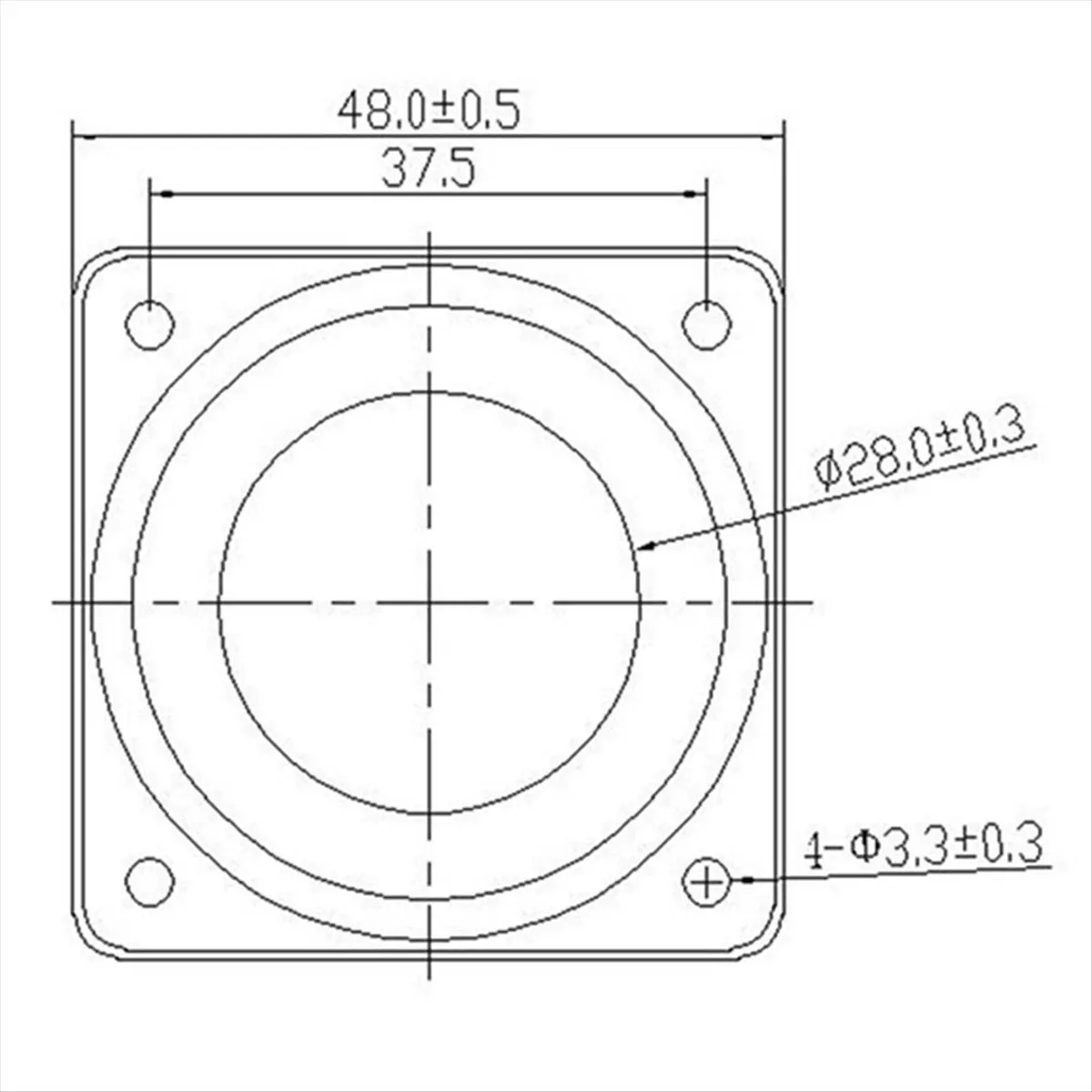 Haut-parleur audio B16C 1,8 pouce 4 ohms 10W 48mm, mini-enceinte multimédia avec trou de fixation pour bricolage