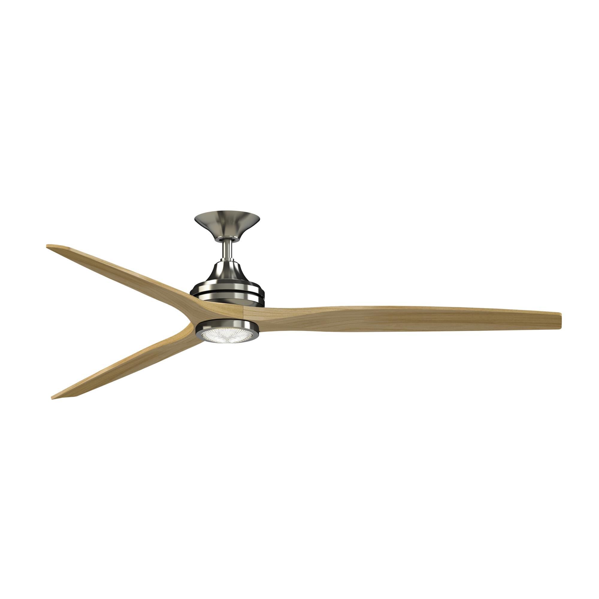 Fanimation Spitfire 72 Inch Ceiling Fan with Light Kit - FPD6721BBN-72N-LK