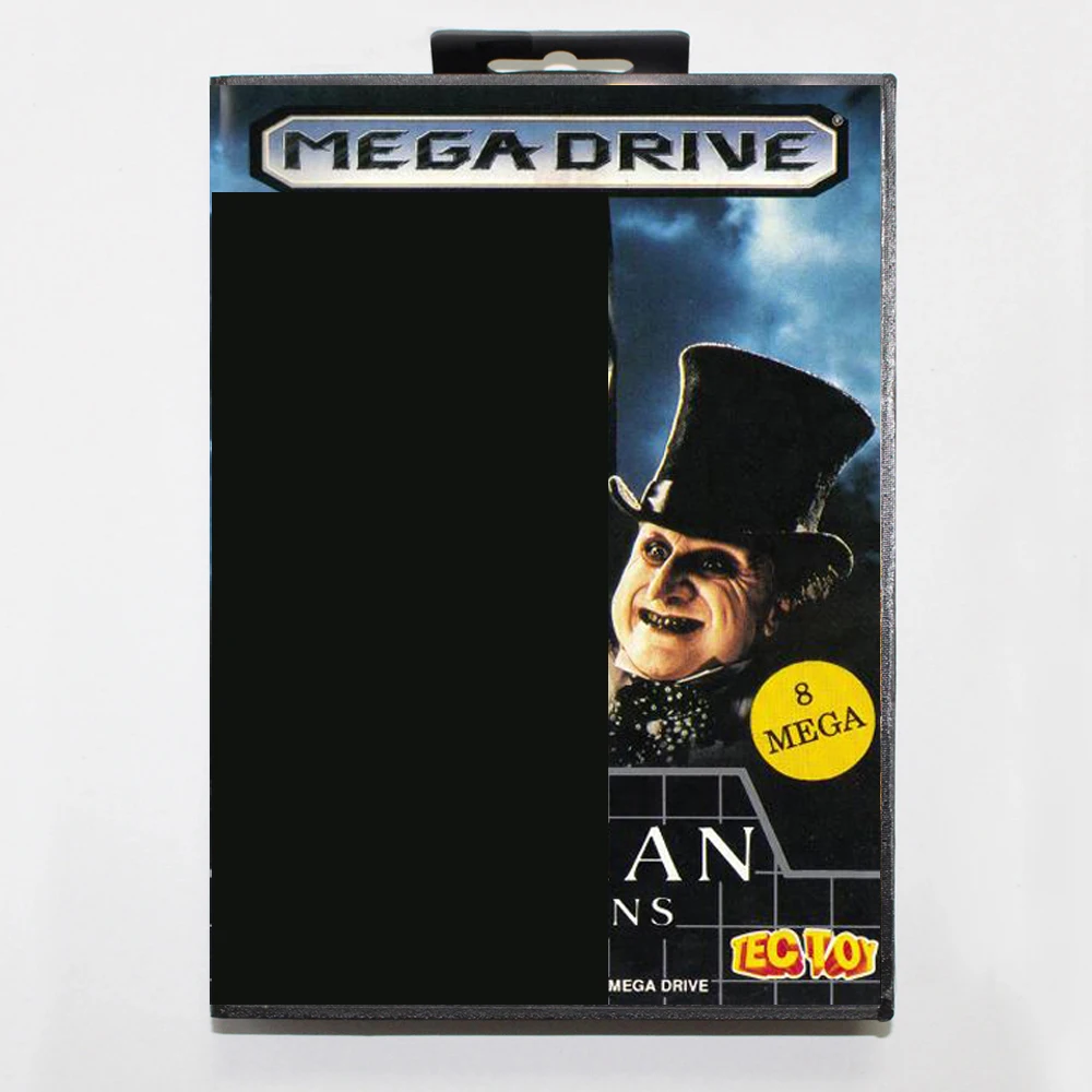 New Arrival Bat Returns MD Game Card 16 Bit BR Cover for Sega Megadrive Genesis Video Game Console Cartridge