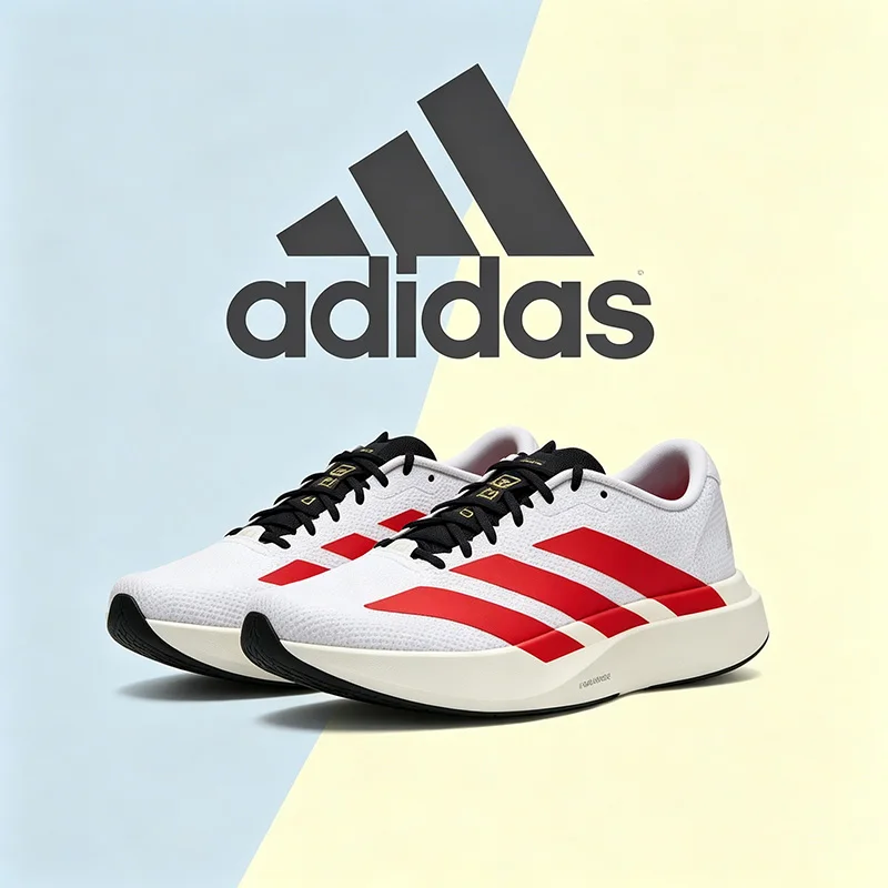 Adidas Herren Adizero EVO SL WOVEN M Rot-Weiß Farbige Sport-Laufschuhe KK3675