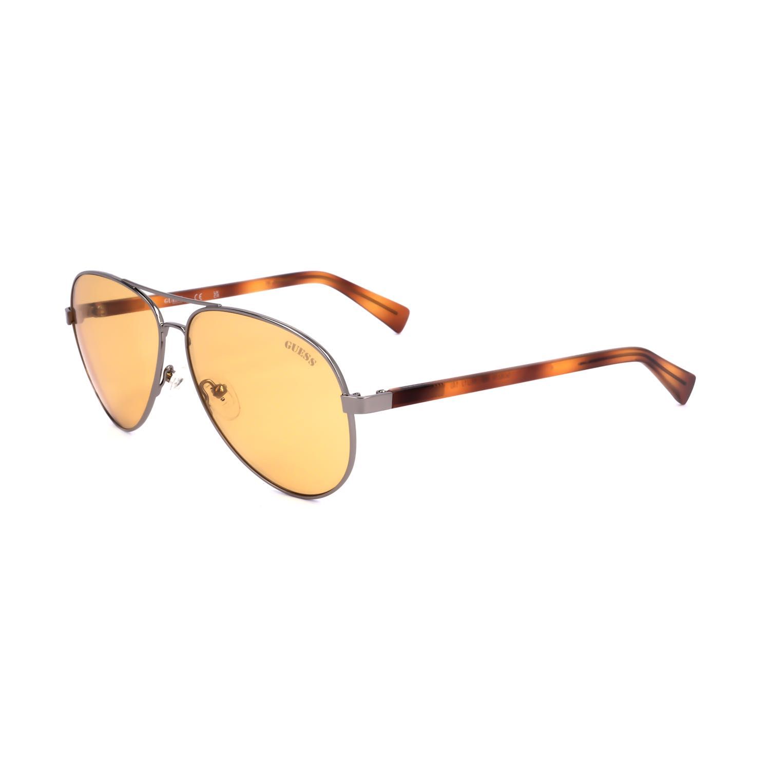 Guess occhiali da sole unisex GU8279 mottled brown silver-coloured 1 S