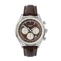 Sekonda Men's Quartz Watch with Brown Dial Chronograph Display and Brown Leather Strap 3407.27