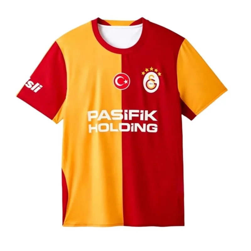 Nouveaux maillots domicile et extérieur Galatasaray 2026-27 – T-shirts de supporter à séchage rapide pour hommes et femmes – Vêtements de sport respirants pour le football – Tenues assorties pour la famille