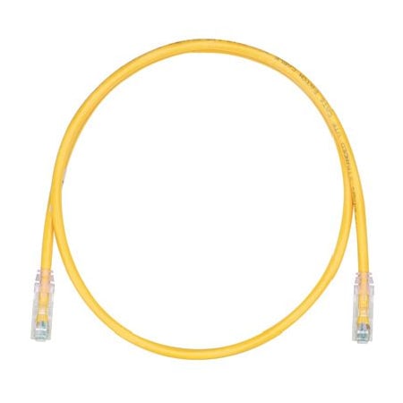 PANDUIT UTPSP2YLY Copper Patch Cord, Category 6, Yellow UTP Cable, 2 Feet