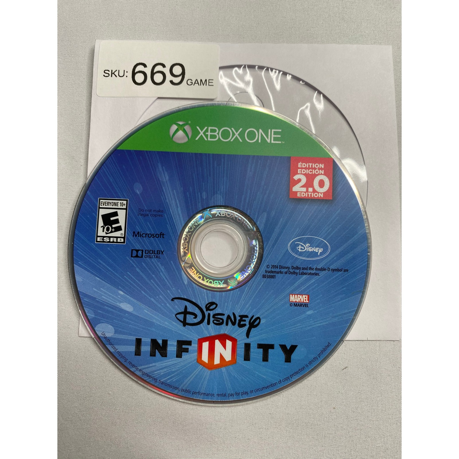 Disney Video Games & Consoles | Disney Infinity 2.0 Edition Marvel Super Heroes Xbox One Game Disc Only | Color: Blue | Size: Os