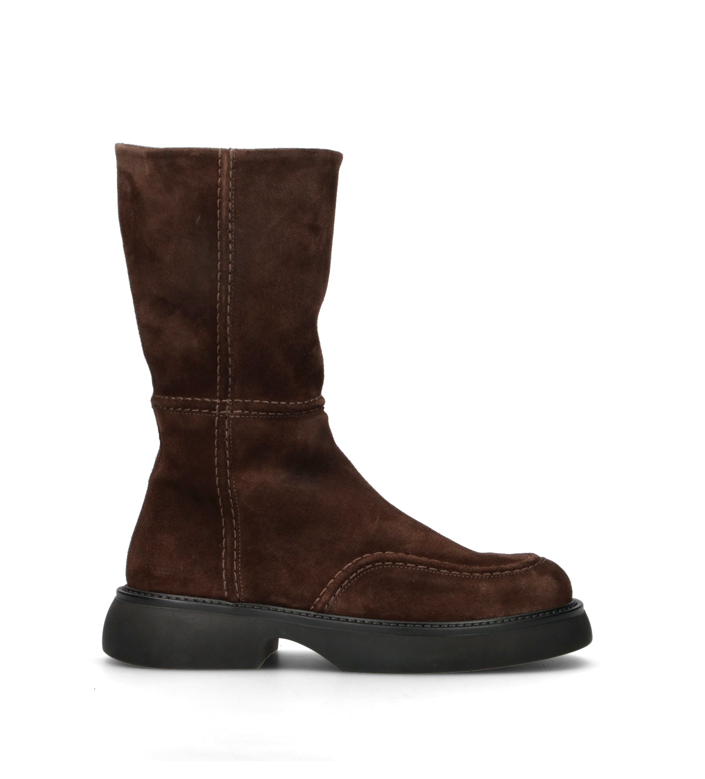 COPENHAGEN Stivale donna cioccolato in suede