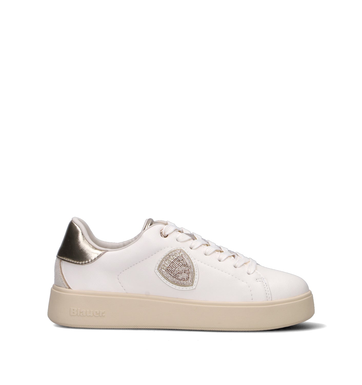 BLAUER Sneaker donna bianca in pelle