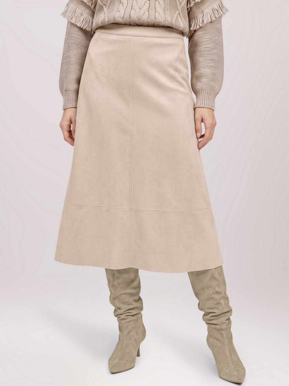 Betty & Co Midirock Damen beige, 38
