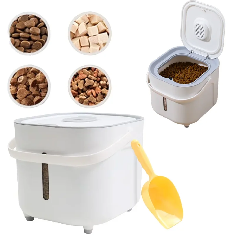 Boîte de rangement scellée pour aliments pour animaux de compagnie, seau de grande capacité résistant à l'humidité et conservant la fraîcheur, nourriture pour chats, nourriture pour chiens, boîte de rangement sèche