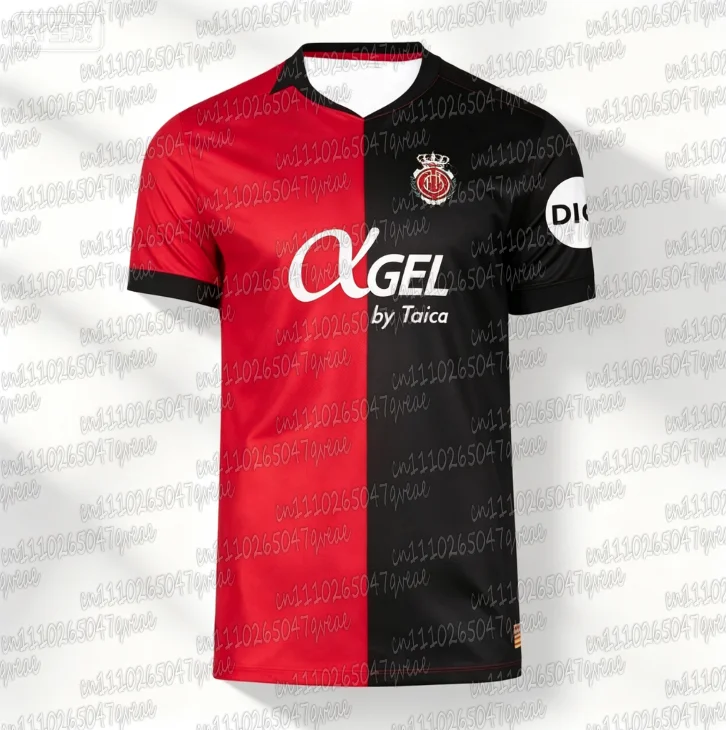 Maillot de football respirant pour homme, domicile, R-RCD Mallorca, saison 26-27, maillot de sport assorti pour toute la famille, Espagne