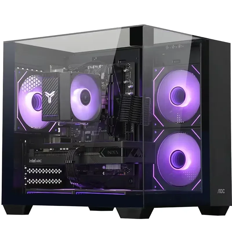 OEM Custom Desktop PC Core I5-12400F CPU RTX 5060 GPU 8GB DDR4 RAM 256GB NVMe SSD 500W Desktop Computer for Gaming