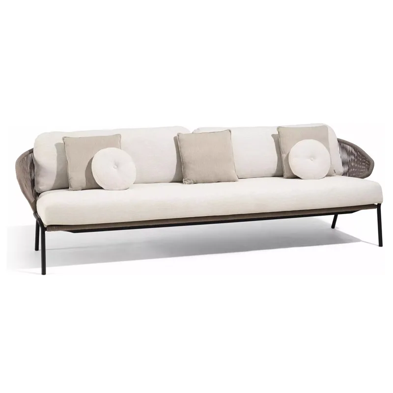 Outdoor rattan sofa recliner leisure balcony rattan chair coffee table combination creative hotel garden garden furniture