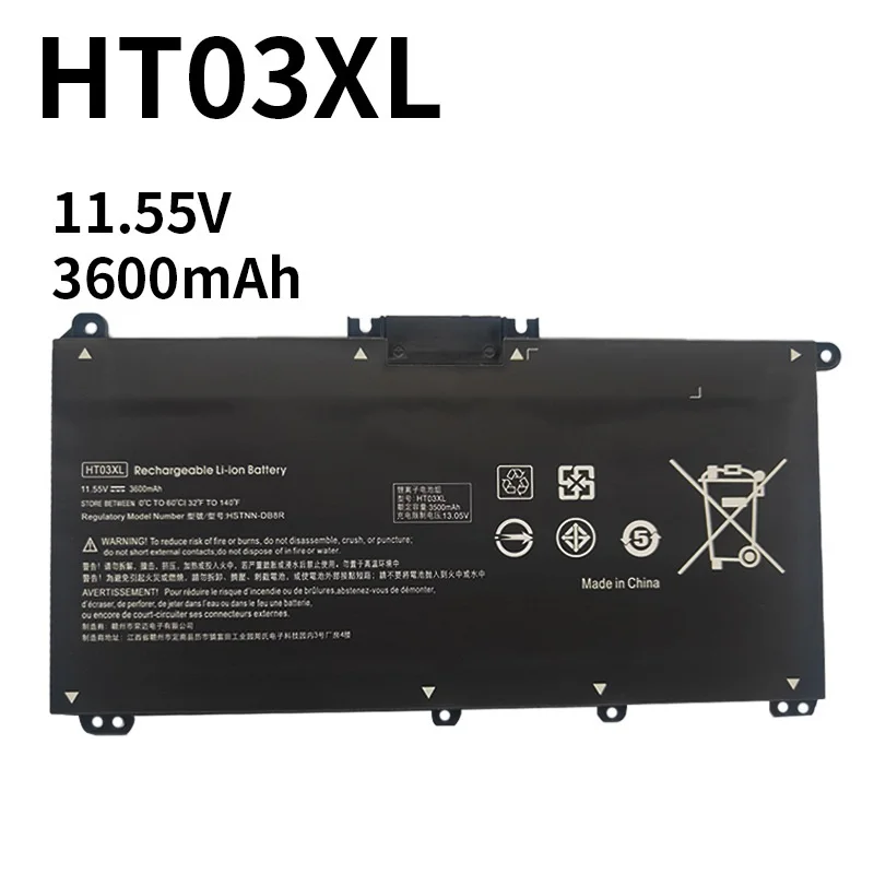 HT03XL OEM Fabrik Notebook Laptop Akku Computerakku für Laptop TPN-Q207/TPN-Q208/TPN-Q209/TPN-C135/TPN-C136/TPN-I130/I131