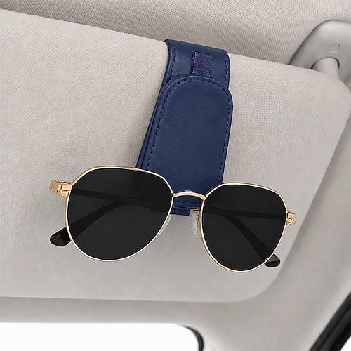 Sonnenbrillenhalterung für die Sonnenblende im Auto, multifunktionaler Auto-Brillenorganizer mit Kartenfach, Sonnenbrillenclip für die Sonnenblende, Brillenablage für den Innenraum