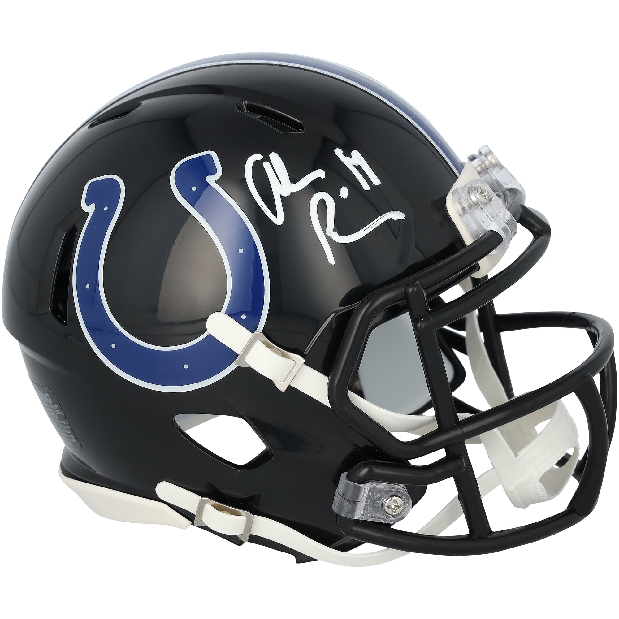 Alec Pierce, Indianapolis Colts, signierter Riddell 2023 Alternate Speed ​​Mini-Helm