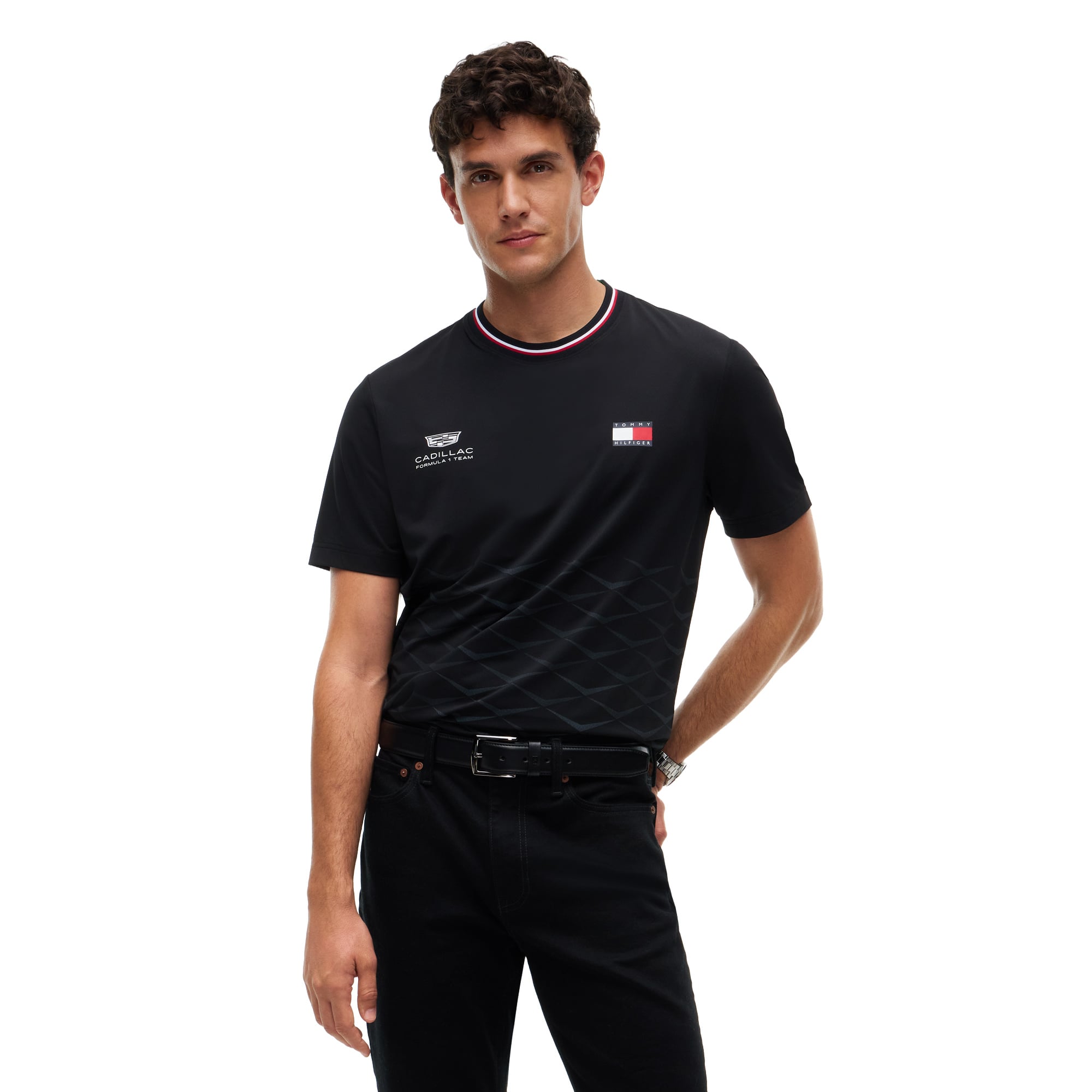 Maillot Cadillac Tommy Hilfiger Sergio Perez Édition Spéciale GP du Mexique - Noir - Homme Taille: 2XS