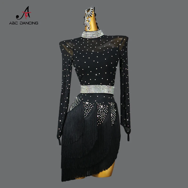 Robe de concours de danse latine 2026, jupes sexy pour soirées, tenues de bal pour femmes, vêtements de performance pour filles, costume de samba