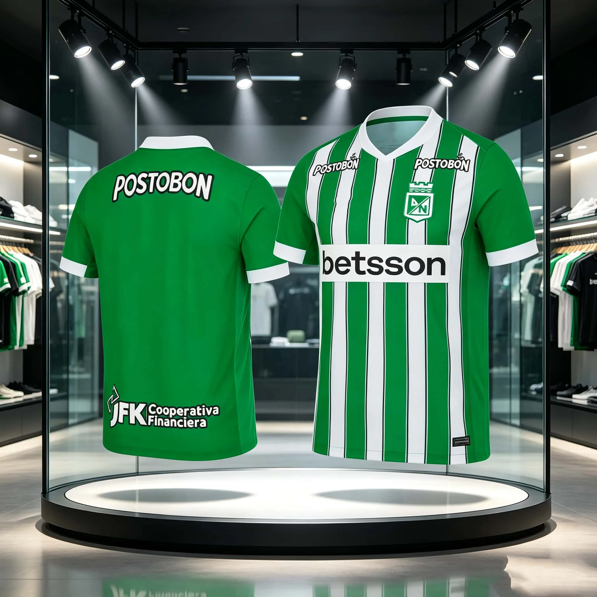 Nouvelle saison 2026-27 Maillot de football domicile Atletico Nacional Medellin, T-shirt de sport à séchage rapide pour homme et femme, Vêtements de sport pour match