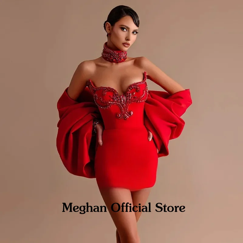 Comelody Fashionable Graduation Dresses for Weddings Appliques Sweetheart Sheath Mini Cape Prom Vestidos De Gala Customized