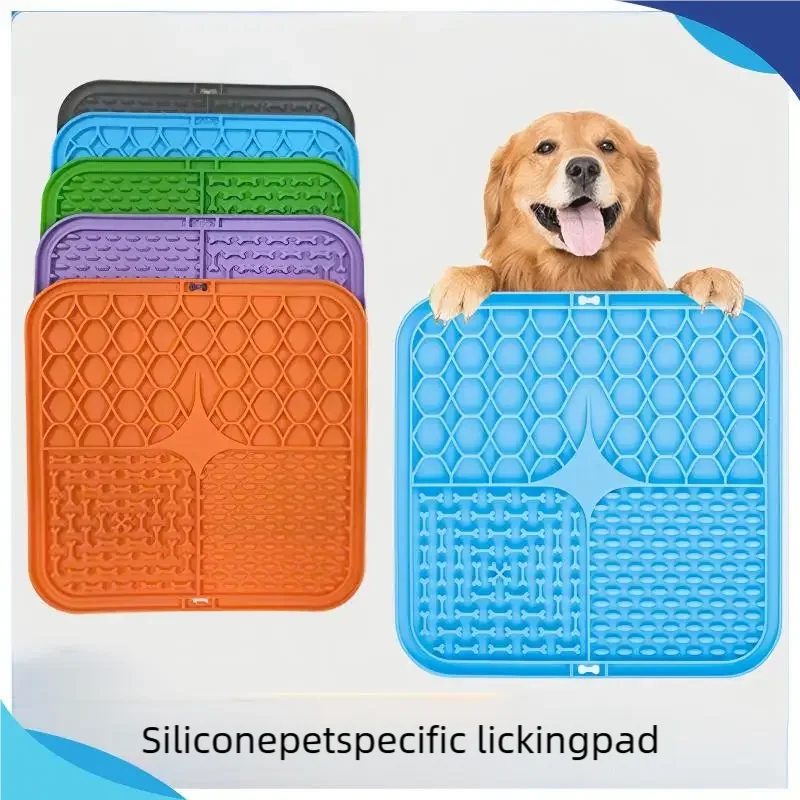 Pet Lick Silikon Matte Pet Slow Food Platte Hund Baden Ablenkung Silikon Hund Sucker Futter Training Hund Feeder Liefert für Hunde