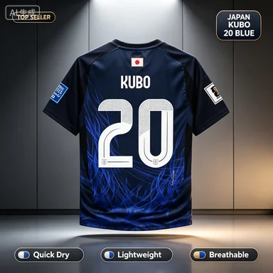 Maillot de football Japon, style fan, domicile et extérieur, version fan des compagnies aériennes, version joueur, nouveau, séchage rapide, impression 3D, t-shirt parent-enfant
