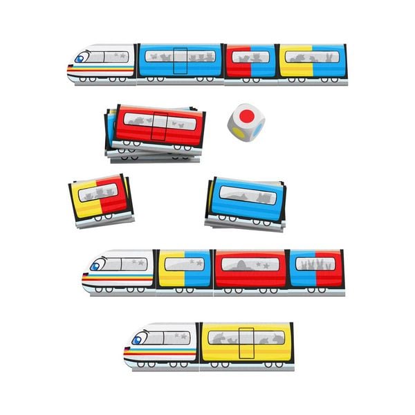 HABA 2013847001 - Meine ersten Spiele to go: Farb-Express, Würfelspiel