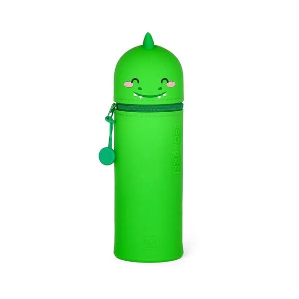 Legami 2-in-1 Federmäppchen aus Silikon - Kawaii - Dino