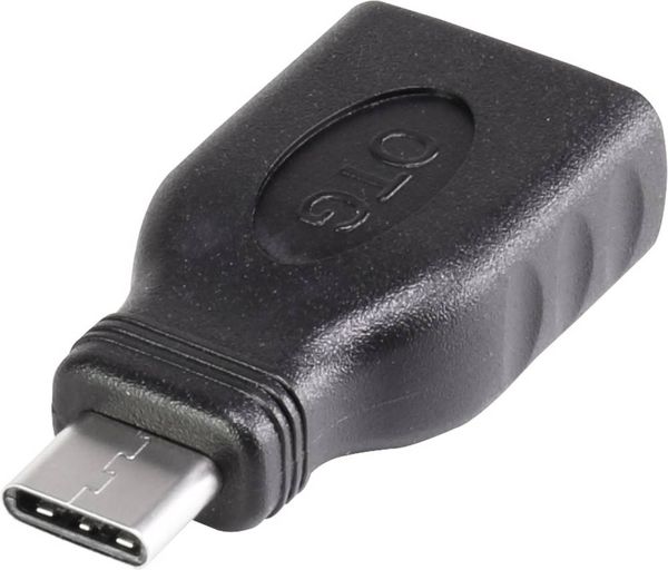 Renkforce USB 3.2 Gen 1 (USB 3.0) Adapter [1x USB-C® Stecker - 1x USB 3.2 Gen 1 Buchse A (USB 3.0)] mit OTG-Funktion, vergoldete Steckkontakte
