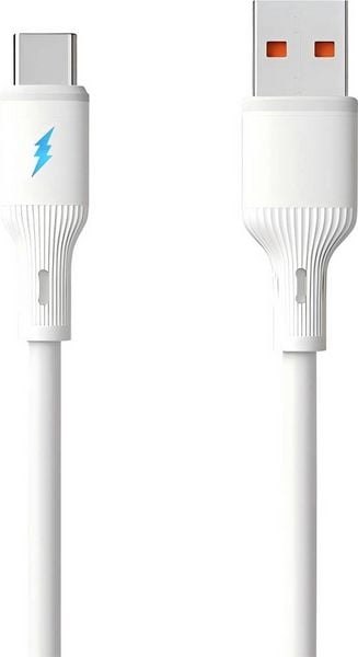 Akyga USB-C® Kabel USB-A Stecker, USB-C® Stecker 1.8m Weiß AK-USB-60