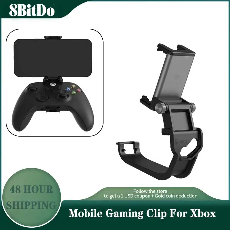 8BitDo Mobile Phone Clip for Xbox Wireless Gaming Controller, Game Accessories Gamepad Holder Stand for Xbox One, Xbox Series