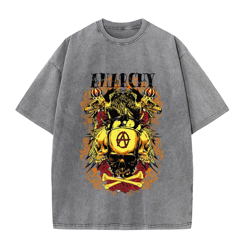 Women's Tee Shirt Unisex Funny T Shirts NEW Casual Women's T-shirts Skull Short Sleeve Tee Gothic Clothes Woman Clothing Y2k Top