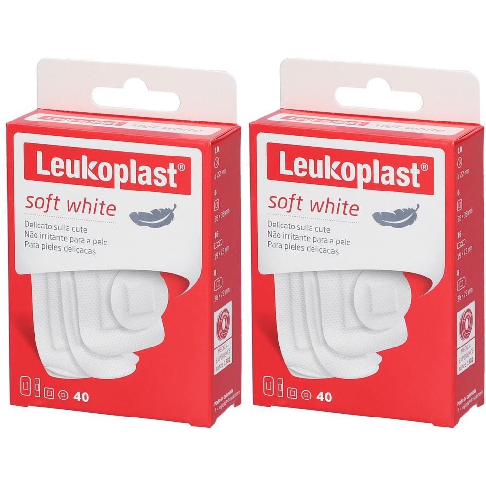 Leukoplast Soft White Cerotti Misti 2x40 pz Cerotto