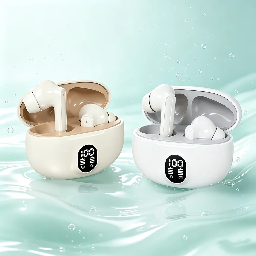 Écouteurs sans fil Bluetooth, casque Bluetooth, écouteurs Bluetooth ultra-portables, parfaits pour une utilisation quotidienne et une transportabilité facile.