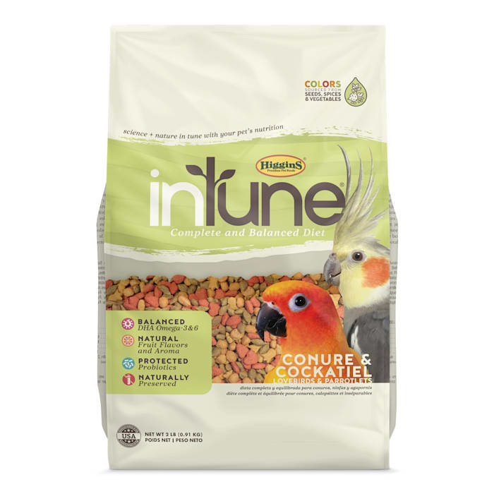 Higgins InTune Natural - Conure/Cockatiel, 2 lb