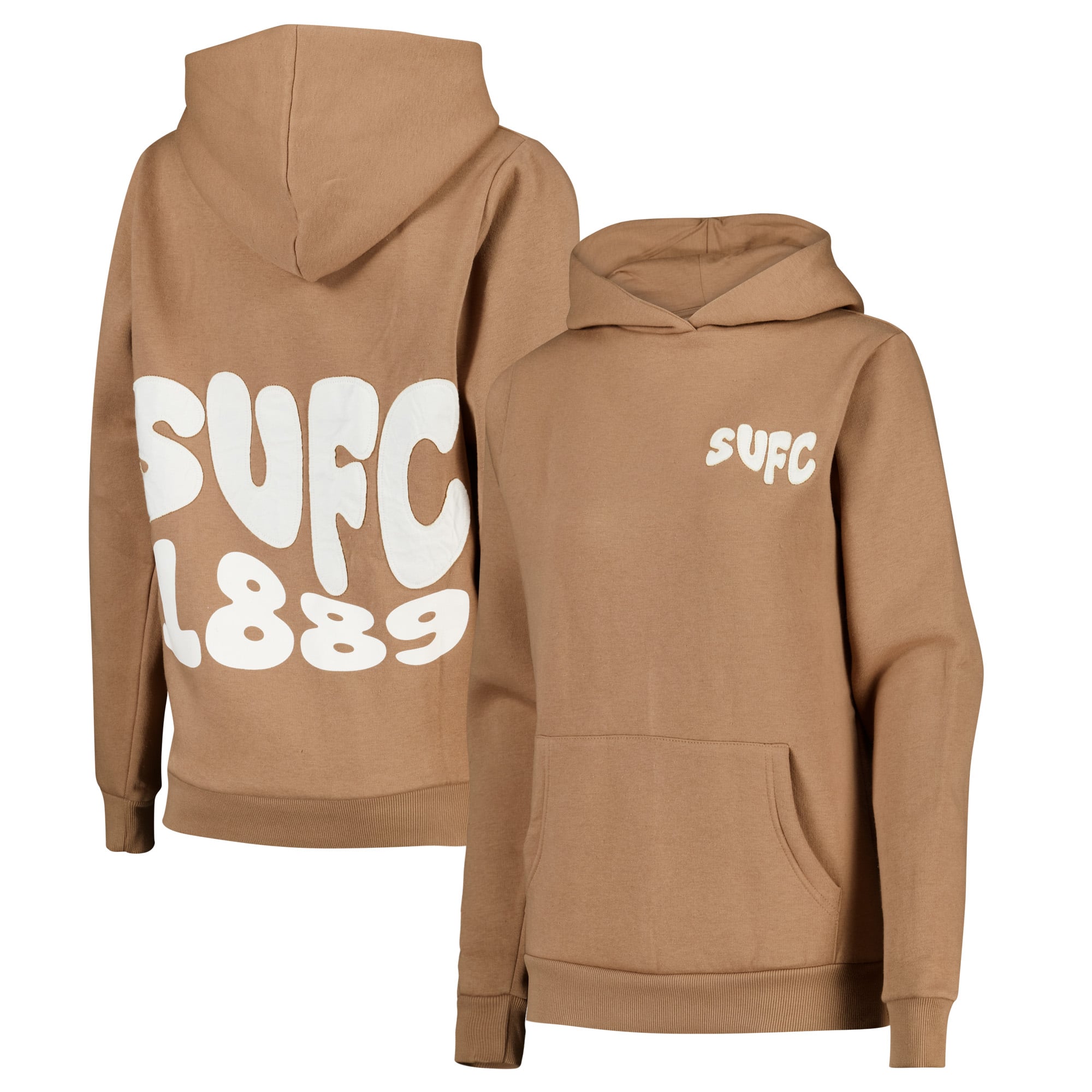 Sheffield United Hoodie mit Schriftzug – Taupe – Damen